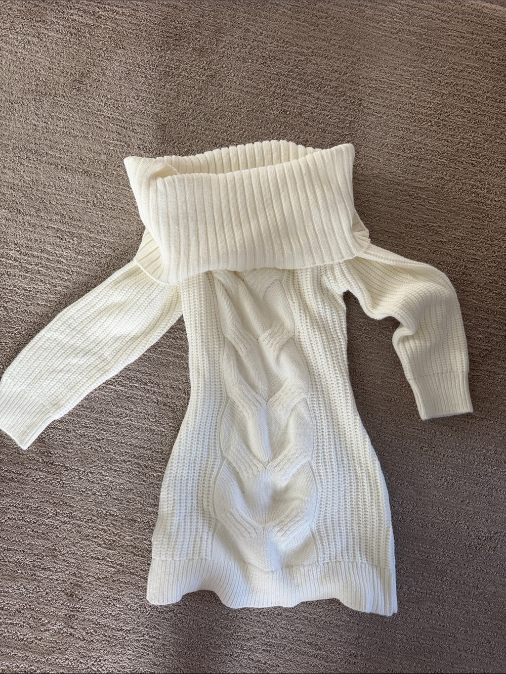 NWT - 12th Trine Off-Shoulder Sweater Dress - Picture 4 of 7